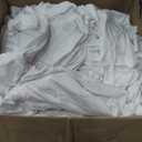 50pcs Pleated Skirt Spandex White Chair Cover Hotel Banquet Party Events Wedding Decoration Seat Protector Slip Covers