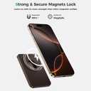 BENKS for MagSafe Wallet with Stand, ArmorGo Magnetic Wallet for Men, Minimalist Card Holder Fit 3 Cards for iPhone 17/16/15/14/13/12 Series, RFID Blocking, Built with Kevlar