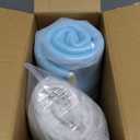 Orthopedic Dog Bed Medium Size Dog, Memory Foam Dogs Bed for Medium Dogs, Washable Removable Cover, Nonskid Bottom, Waterproof, for Indoor, Outdoor, Crate  Car Use, 35x23x6 Inches, Light Grey