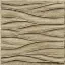 STICKGOO 3D Wall Panels for Interior Wall Decor, Wood 3D Textured Wall Decor Panels, Natural Oak Wave Design Accent Wall Panels for Living Room, Office