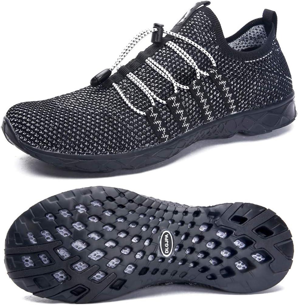 DLGJPA Men's Lightweight Quick Drying Aqua Water Shoes Athletic Sport Walking Shoes, 9.5