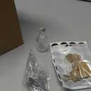 Baderke 6 Pcs Glass Vanilla Extract Bottles 5 oz Homemade Extract Jars with Lids Funnel Labels Cleaning Brush Hemp Rope for Syrup Food Sauce Beans Essential Oils Christmas Wedding Gifts