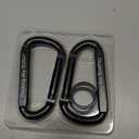 Carabiner Clip, 3" Iron Heavy Duty Carabiners 855lbs-11KN/2475lbs for Hammocks, Camping Accessories,Hiking,Keychains,Outdoors and Gym etc,D Shaped Spring Hook Small Carabiners for Dog Leash,Harness.