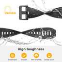 ANCOOL for Garmin S62 Watch Band/Forerunner 945/955/965/970 Watch Bands 22mm Silicone Band for Fenix 8 47mm/Fenix 7/6/5 Bands Replacement for Fenix 6 pro/7 pro/Epix Gen 2 47mm(Black)