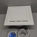 Gopper 12" Ultra Quiet Bathroom Exhaust Fan with 3000-6500 K LED Light, 1.0 Sone 141 CFM, 10x10 Mount, 1500 LM Ceiling Ventilation Fan, Energy Efficient