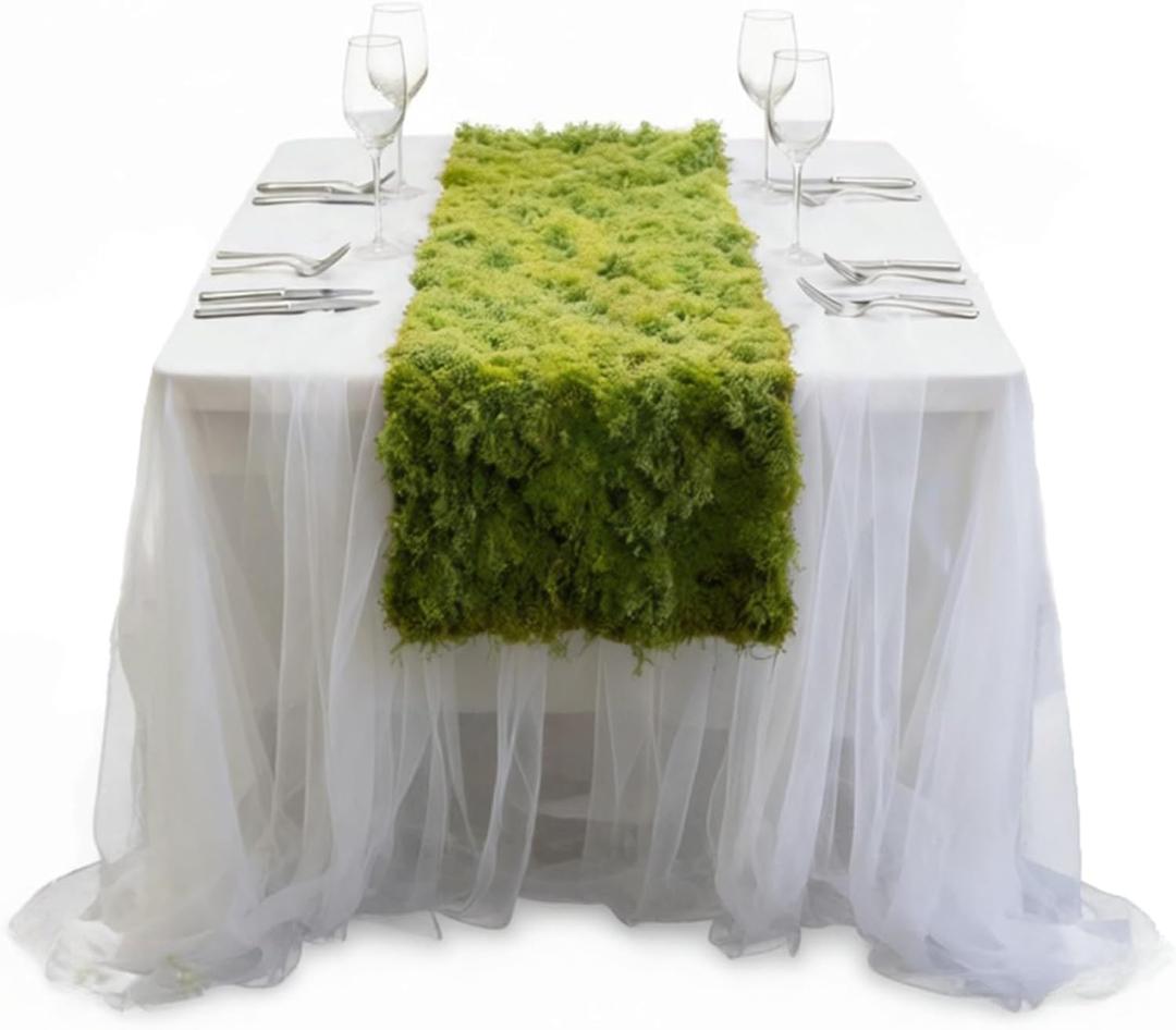 Fake Moss for Crafts 39.37" x 78.74" Artificial Moss for Indoor Plants Decorating Dark Green Faux Grass for Planters Crafts DIY Table Centerpieces Fairy Garden Floral Wedding 100 x 200cm