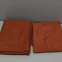 Pureegg Rectangle Table Cloth 60" x 102"  Durable Polyester Tablecloth Offers Reusable & Washable Protection, Ideal for Outdoor Party, Picnic, Wedding, Banquet and Birthday, 2 Pack, Rust