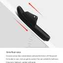 FUNKYMONKEY Womens Bathroom Shower Slippers Indoor Home Beach Non Slip Sandal (Black)