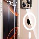 Magnetic for iPhone 16 Pro Max Case, Compatible with MagSafe, [Never Yellowing], Includes 2X 9H Screen Protectors, Military-Grade Protection Shockproof Cover for 16 Pro Max 6.9", Clear