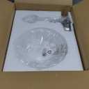 Vintage Bathroom Light Fixtures Over Mirror, 1-Light Brushed Nickel Wall Sconce Lighting with Flower Glass Shade, Farmhouse Vanity Lights for Bedroom Kitchen Living Room Hallway Light