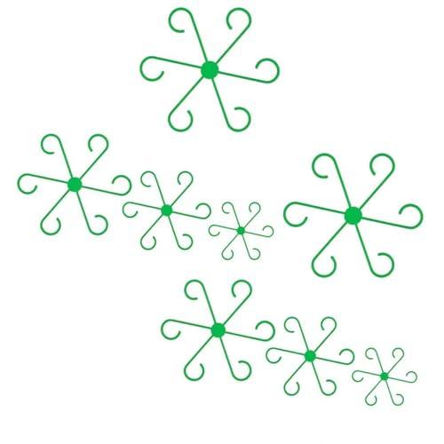 Pdtwq Plant Stem Support, 8 Pack Stem Supports for Indoor Plants, Reusable Plastic Plant Stabilizer for Thriving Growth.