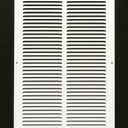 HVAC Premium 12'' x 22'' [Duct Opening] Flat Stamped Steel Return Air Grille - Sidewall and Ceiling - HVAC Vent Duct Cover - White [Outer Dimensions: 13.75''w X 23.75''h]