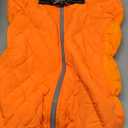 Lelepet Warm Dog Winter Coat Cold Weather Jacket Windproof Reflective Turtleneck Vest with Plush Neckline D-Ring for Leash Thick Fleece Lining Jacket Pet Apparel , XX-Large (Orange)