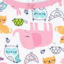 Simple Joys by Carter's Babies, Toddlers, and Girls'  Cotton Pajama Shirt, 5, White Forest Animals