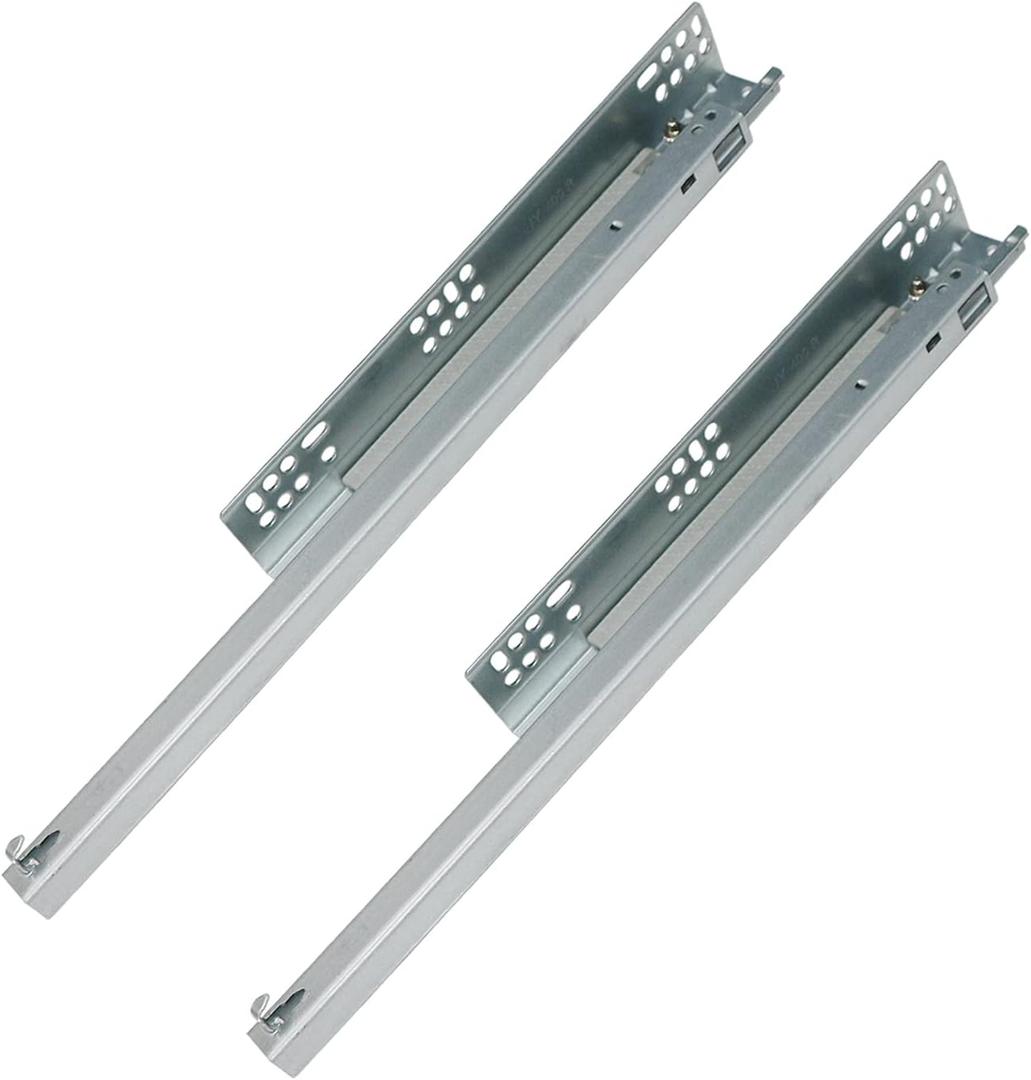 URBEST Drawer Slide,Under-Mount Concealed Self Soft Close UnderConcealed Cabinet Furniture Drawer Runners (14 Inch)