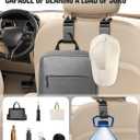 New Fi Backseat Car Organizer(20 Storage Pockets),Come with Free 1 Seat Net and 2 Headrest Hook, Touch Screen Tablet Holder, Divider for Driving Safely Children & Pets, Car Organizer (black)