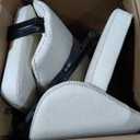 VASAGLE EKHO Collection - Dining Chairs Set of 2, Upholstered Kitchen Chairs, Comfortable Seat, Synthetic Leather with Stitching, Mid-Century Modern, Easy Assembly, Living Room Lounge, Cream White