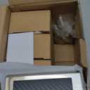 JSOT Outdoor Fence Lights,12 Pack Solar Powered Deck Lights Waterproof Stairs Light Stainless Steel Security Wall Lamps for Step Walkway Patio Garden Pathway - Cool White