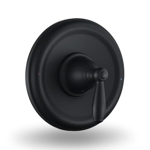 BAYDOW T2151 Pressure Balancing Tub and Shower Valve Trim Kit, Compatible with Moen Posi-Temp Valve, Matte Black