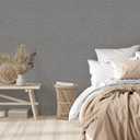 2 x TANONE Dark Gray Wallpaper PVC Self-Adhesive Peel and Stick DIY Wallpaper Faux Imitation Cloth Vinyl Film Wall Paper Solid Color Decorate Furniture (15.8 in X 118 in)