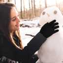 Glooarm 3 Pairs Winter Gloves for Men Women Thick Cashmere Magic Winter Gloves Knit Stretchy Mittens Unisex Adults Gloves (Black)