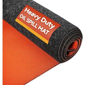 59" x 71" Heavy Duty Oil Spill Mat, Upgraded Garage Floor Mat for Under Car, 1/4" Waterproof Rubber Bottom Absorbs Oil Quickly, Washable, Reusable Oil Drip Leak Absorbent Pad
