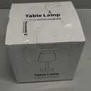 KDG Modern Cordless Small Table Lamps, Outdoor Portable Shower Waterproof LED Dimmable Desk Lamp, 4000mAh Rechargeable Battery Operated Lighting for Restaurant, Bedroom, Bathroom, Night Light (White)