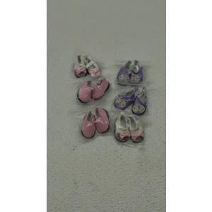 6 Pairs Doll Shoes Fits 14.5 Inch Doll American Wellie Wishers Doll Accessories