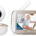 Motorola Nursery VM50G Video Baby Monitor Camera, 1000ft Range, 2.4 GHz, 5" Screen, 2-Way Audio, Pan/Tilt/Zoom, Temp Sensor, Lullabies, Night Vision