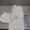 White Suit With Blue Tie Size Large