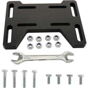 Mini Bike Mount Plate Adapter Bracket Compatible with Predator 79cc 97cc 100cc 212cc Coleman CT100U Baja DB30 Hoverheart MB001 Motovox MBX10 for 4 Stroke Engine Parts (Black)