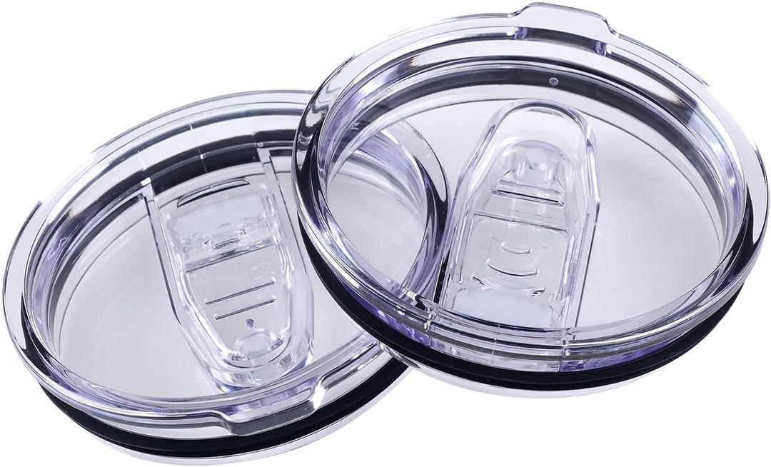 2 Replacement Lids for 20oz Stainless Steel Tumbler Lids-Replaces Only Covers With a Top Diameter of 3.4 inchesBottom Diameter of 3.23 inches
