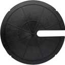 Sump Basin Cover 17.7 in. OD Plastic Submersible Sump Pump Cover Black Septic Tank Lid, Heavy Duty Protection for Outdoor Water Wells, Sump Bucket, Water Sump Pump