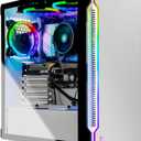 SkyTech Archangel 3.0 Gaming Computer PC Desktop - Ryzen 7 3700X 8-Core 3.6GHz, RTX 3060 12GB, 1TB SSD, 16GB DDR4 3200, RGB Fans, AC WiFi, 600W Gold PSU, Windows 11 Home 64-bit, White