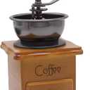 Manual Bean Grinder - Vintage Rough Wood Style Ceramic Grinding Core Manual Coffee Grinder Portable Coffee Grinder