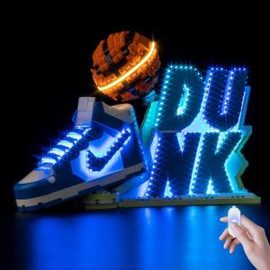 Nitemode Light Kit Compatible with Lego 43008 Nike Dunk Building Set, Upgraded Brightness Adjustable Lighting Accessories(No Model)