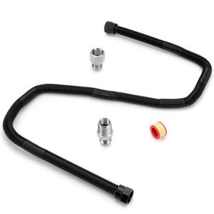 Stanbroil 1/2" OD x 3/8" ID 36" Non-Whistle Flexible Flex Gas Line Connector Kit for NG or LP Fire Pit and Fireplace