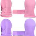 N'Ice Caps Baby Toddler Mittens Kids 2 Pairs Fleece Gloves Winter Warm Sherpa Lined