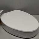 KOHLER 25875-0 Hyten 3" Height, Elevated Soft Close Elongated Toilet Seat, Contoured Seat with Grip-Tight Bumpers, Quick-Attach Hardware, No Slam Toilet Seat, White, 18.75"L x 14.44"W