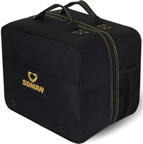 SOMANGEAR Motorcycle Helmet Bag, Helmet Storage Bag with 900D Waterproof Oxford for Motorcycle Motorbike Snowmobile Ski Welding Helmets