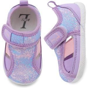 L-RUN Toddler Shoes Barefoot Kids Sneakers Wide Minimalist Boys Girls Summer Footwear for Indoor Outdoor Walking Running (7-7.5 Toddler)