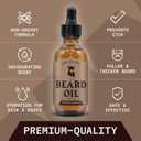 Striking Viking Beard Oil and Balm - Men's Beard Grooming Kit with All-Natural Beard Oil and Leave in Beard Balm Conditioner - Enriched with Argan and Jojoba Oil, Sandalwood (1 Fl Oz (Pack of 2))