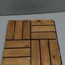 Upolana 9 PCS Interlocking Deck Tiles 12" x 12", 12 Slats Outdoor Flooring Acacia Wood Patio Tiles, Waterproof Patio Flooring Decking for Balcony Backyard, Indoor and Outdoor Use