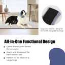 Quiet Ears for Dogs, Dog Calming Hoodie, Adjustable Dog Ear Muffs for Noise Protection, Ear Wrap Head Cover (L-Head Circle(17.7"~23.6"), Purple)