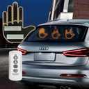 Finger Gesture Light, Funny Led Hand Sign with Remote, Glowgesture for Car Truck - Ideal Gifted Car Accessories, Truck Accessories (FGL-240Z)