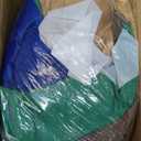 Black Santa Christmas Decorations, 8 Ft Long African American Christmas Inflatable Black Nativity Scene Outdoor Decoration, Blow Up The Birth of Jesus Set with Angel Built-in LEDs Xmas Yard Decor