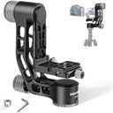 NEEWER GM102 Gimbal Head for Tripod Monopod Telephoto Lenses, 360 Panoramic Camera Tripod Head, 3 Axis Adjustment, Heavy Duty CNC Aluminum Alloy, Arca Type Quick Release System, Max Load 33lb/15kg