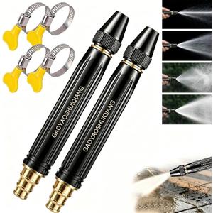 High Pressure Power Washer Nozzle Set (2-Pack), Universal Fit Garden Hose Sprayer for Car Washing & Outdoor Cleaning, Heavy Duty Watering Accessory