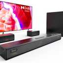 Hiwill 5.1ch Dolby Atmos Surround Soundbar w/ 6.5'' Big Wireless Subwoofer, Extend Soundstage, Deepen Bass, Clarify Dialogue, 2 Wired Rear Speakers Home Theater TV Sound Bar, eARC/Opt, HiElite A51PRO