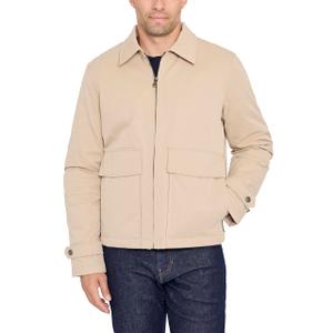 IZOD Men's Work Jacket with Codruroy Collar, Sand, Large
